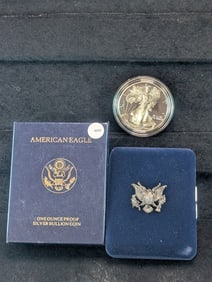 1997-P American Silver Eagle in OGP with COA