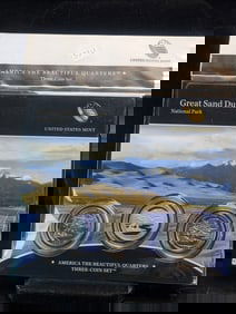 2014 P,D&S American the Beautiful Great Sand Dunes Quarter set from mint. Sealed.