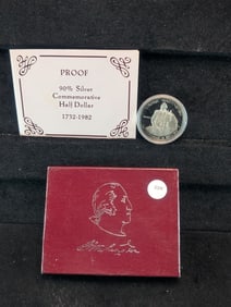 1982-S Proof 90% Silver George Washington Commemorative Half Dollar 250th Anniversary of Birth