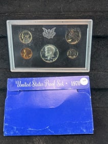 1970-S U. S. Mint Proof Set Contains the Rare 40% Silver Kennedy Half Dollar