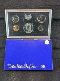 1968 -S U.S. Mint Proof Set Contains a 40% Silver Kennedy Half Dollar