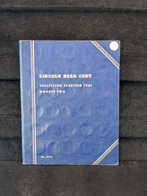 Whitman Lincoln Head Cent Book w/ 64 Coins