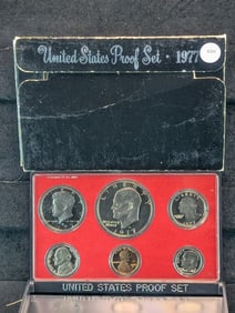 1977-S U.S. Mint Proof Set, 6 Coin Set contains the Eisenhower Dollar