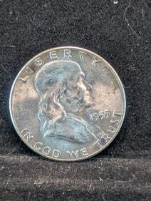 1955 Unc. Franklin Half Dollar