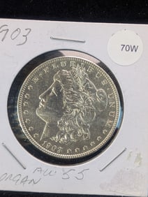 1903 Morgan Dollar AU+