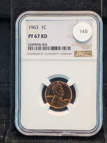 1963 Lincoln Memorial Cent NGC PF67 RD