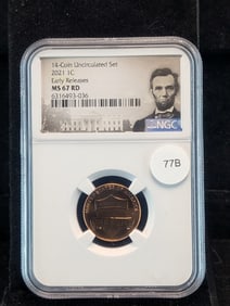 2021 Early Release Lincoln Cent NGC MS67 RD