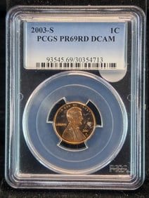 2003-S Lincoln Memorial Cent PSGS PR69RD DCAM