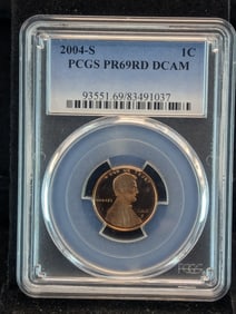 2004-S Lincoln Memorial Cent PSCG PR69RD DCAM