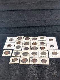 26 Mixed World Coins, Variety of Dates and Countries all in 2x2's