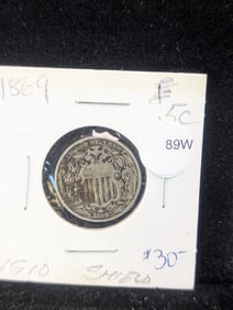 1869 Shield Nickel