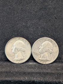 1942-S & 1948-S Silver Washington Quarters