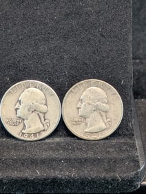 1941-P & S Silver Washington Quarters