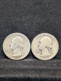 1940-S & 1941-P Silver Washington Quarters