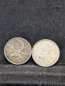 1968 & 1940 Canada Quarters 1968- 50% Silver, 1940- 80% Silver
