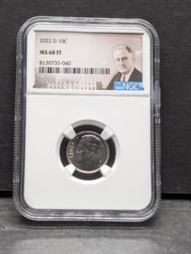 2022-D Roosevelt Dime - NGC MS68 FT