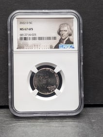 2022-D Jefferson Nickel - NGC MS67 6FS