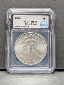 2024 American Silver Eagle - ICG Cert. MS70 *Initial Release*