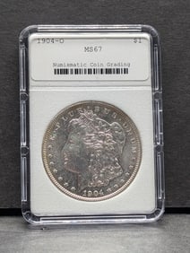 1904-O Morgan Silver Dollar - NCG Cert. MS67