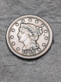 **XF+** 1849 Braided Hair Large Cent