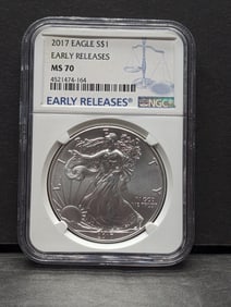 2017 American Silver Eagle - NGC MS70 *Early Release*