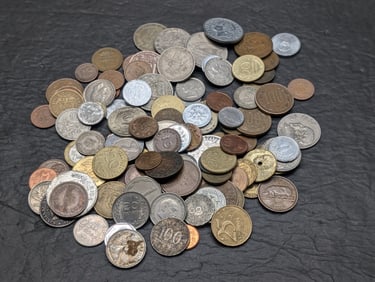 Bag of 1.20 Lbs. of Various Vintage & Modern World Coins