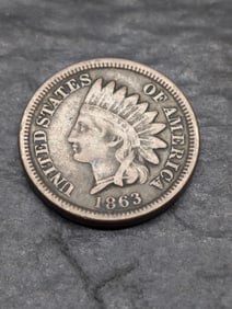 **VG** 1863 Indian Head Cent