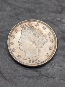 **AU** 1911 Liberty Head V-Nickel