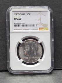 1965 SMS Kennedy Half Dollar - NGC MS67