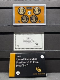 2011-S U.S. Mint Presidential $1 Coin Proof Set