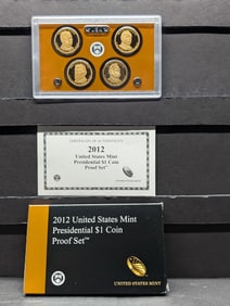 2012-S U.S. Mint Presidential $1 Coin Proof Set