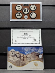 2013-S U.S. Mint America The Beautiful Quarters Proof Set