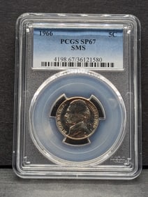 1966 SMS Jefferson Nickel - PCGS SP67