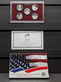 2010-S U.S. Mint America The Beautiful Quarters Silver Proof Set