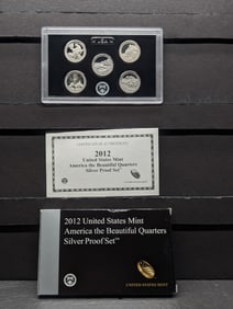 2012-S U.S. Mint America The Beautiful Quarters Silver Proof Set