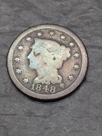1848 Braided Hair Large Cent