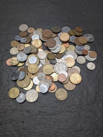 Bag of 1.60 Lbs. of Various Vintage & Modern World Coins