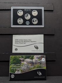 2016-S U.S. Mint America The Beautiful Quarters Silver Proof Set