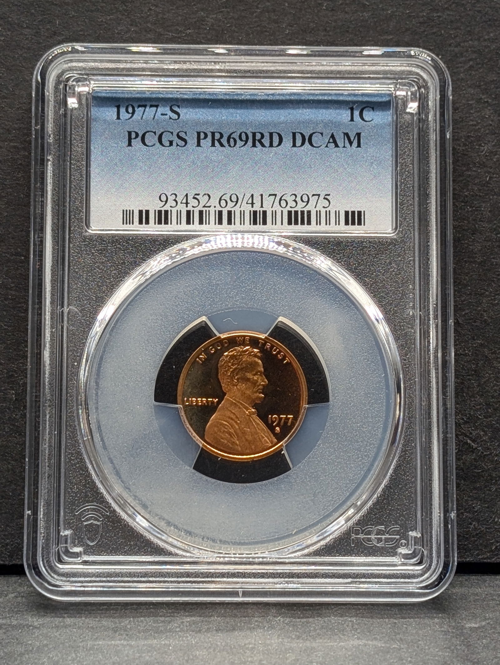 1977-S PROOF Lincoln Memorial Cent - PCGS PR69 RD DCAM (1 of 3)