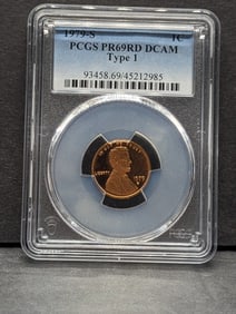 1979-S PROOF Type 1 Lincoln Memorial Cent - PCGS PR69 RD DCAM