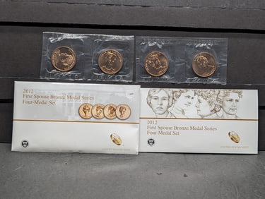 2012 First Spouse Bronze Medal Series Four-Medal Set