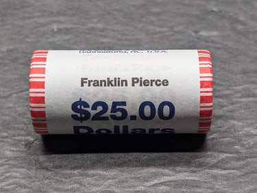$25 Roll Of 2010 Franklin Pierce Presidential Dollars