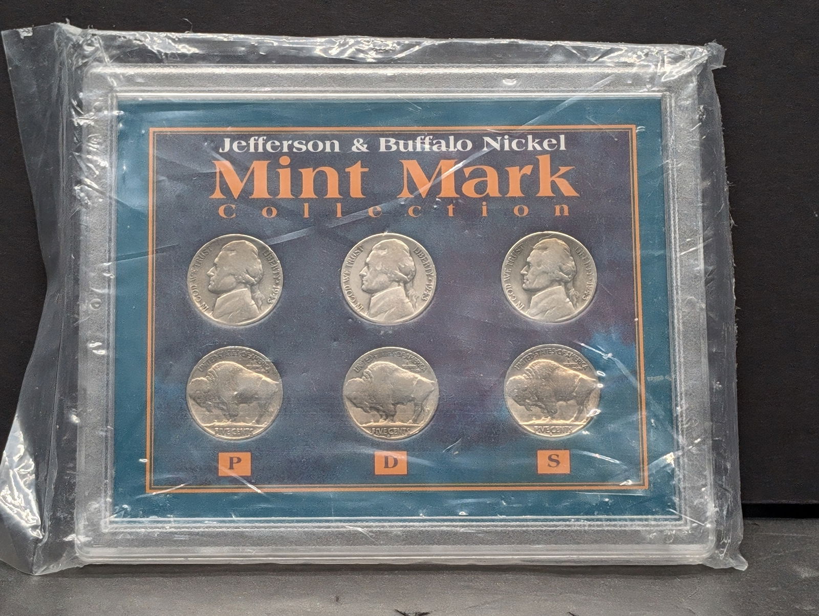 Jefferson & Buffalo Nickel Mint Mark Collection w/ COA (1 of 2)