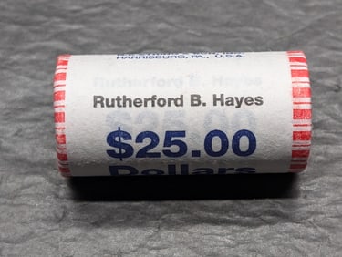 $25 Roll Of 2011 Rutherford B. Hayes Presidential Dollars
