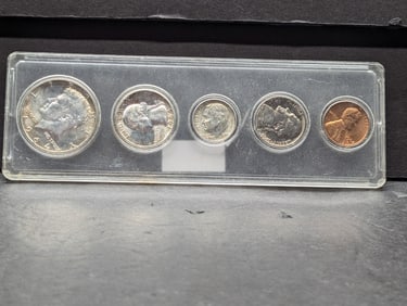 1964 Year Coin Set in Display Case