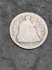 1853 w/ Arrows Seated Liberty Half Dime