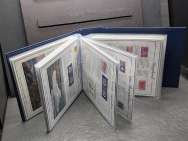 Complete (V1 of 2) Statehood Quarter Collection - P&D Mint in State Info Display Cards w/ Commem