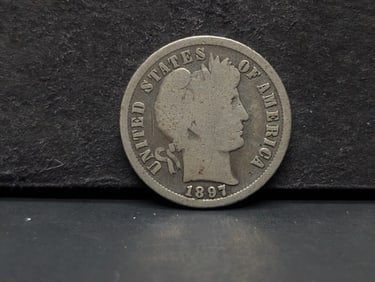 1897-S Barber Dime. Original Good 6. Very tough date.?