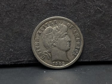 1902-S Barber Dime. Sharp Liberty and a very tough date. Luster.?