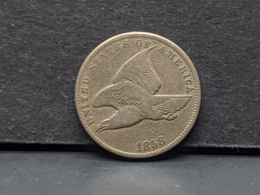 1858 Small Letters Flying Eagle. Very fine. Original.?